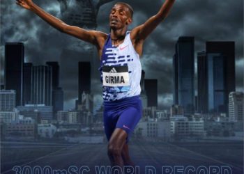 Lamecha Girma chased El Bakkali’s for years, now he stands tall as the record-breaker in the 3000m Steeplechase
