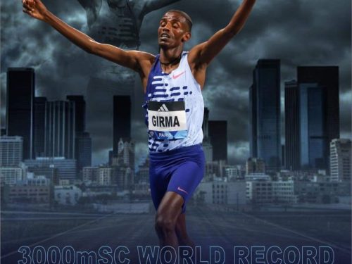 Lamecha Girma chased El Bakkali’s for years, now he stands tall as the record-breaker in the 3000m Steeplechase