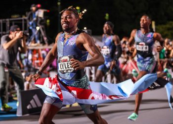 Noah Lyles has a long way to reach Bolt’s heights but is on the right trajectory. 