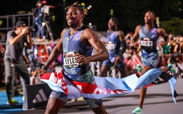 Noah Lyles has a long way to reach Bolt’s heights but is on the right trajectory.