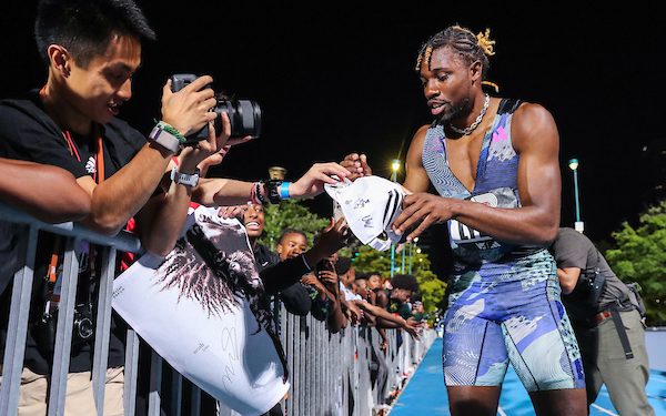 Noah Lyles has a long way to reach Bolt’s heights but is on the right trajectory. 