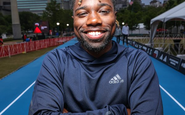Noah Lyles has a long way to reach Bolt’s heights but is on the right trajectory. 