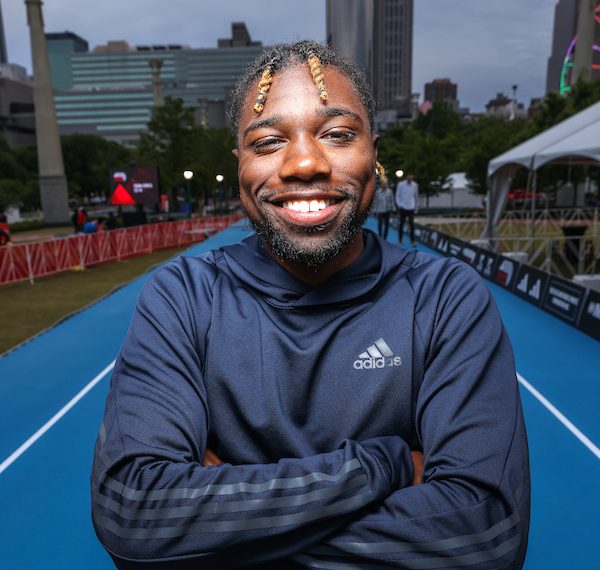 Noah Lyles has a long way to reach Bolt’s heights but is on the right trajectory. 