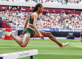 The women’s 5000m race lit the London Diamond League meeting on Sunday (July 23, 2023)