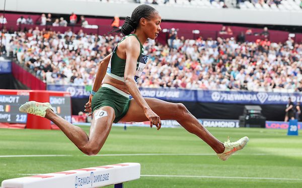 The women’s 5000m race lit the London Diamond League meeting on Sunday (July 23, 2023)