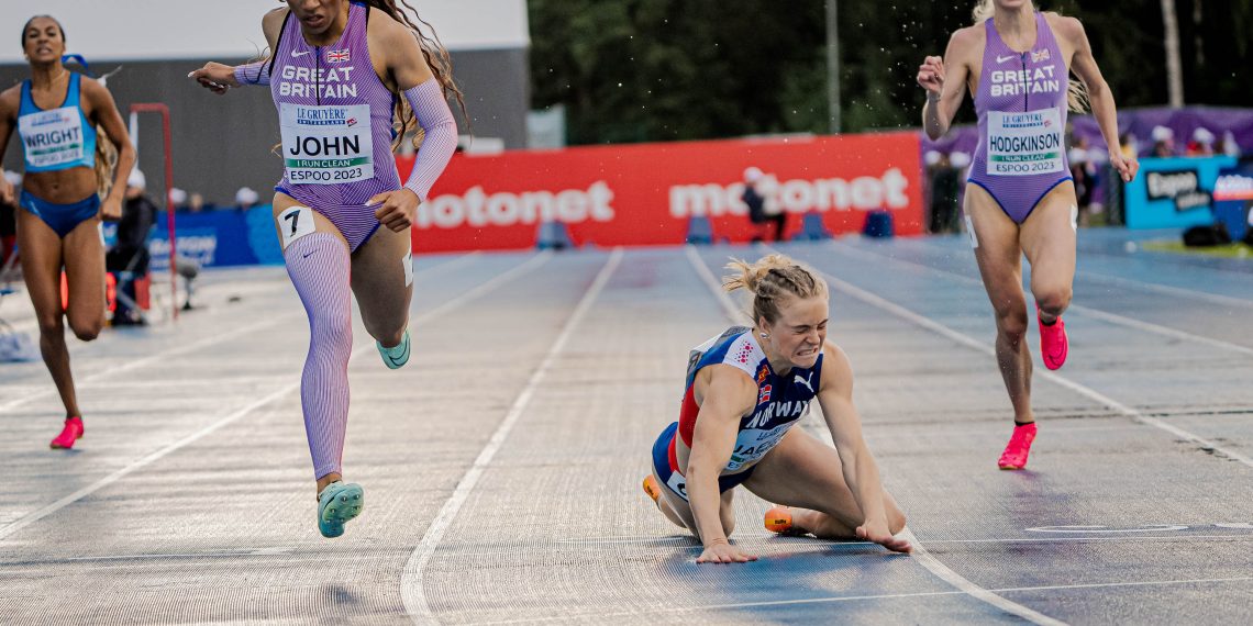 Euro 23s Espoo, Finland: Keely Hodgkinson running 400