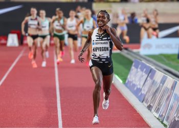 Faith Kipyegon breaks third world record in less than two months at Monaco Diamond League