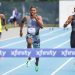 In the Mixed Zones, with Noah Lyles, at at the NYC Grand Prix, June 23, 2023 ( Pre event Zone)