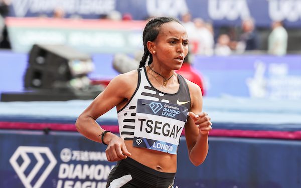 The women’s 5000m race lit the London Diamond League meeting on Sunday (July 23, 2023)