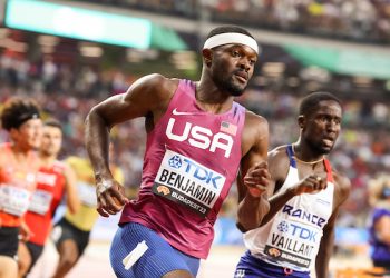 ATHLETICS WCH23 Budapest – 400 Metres Hurdles Men – Semi-Final – Rai Benjamin (USA)