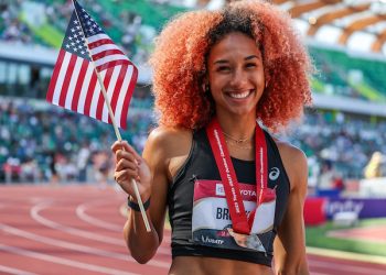 In the Mixed Zone-Taliyah Brooks, USATF Outdoors, July 9, 2023