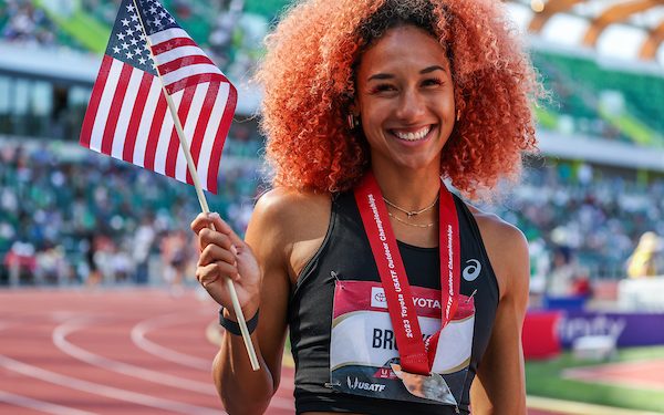 In the Mixed Zone-Taliyah Brooks, USATF Outdoors, July 9, 2023