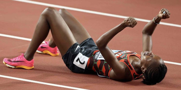 Faith Kipyegon Takes the Gold in the 1,500 meters in Budapest 2023!