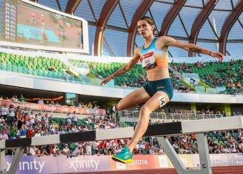 The female runners and sprinters of Team USA