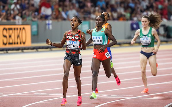 Faith Kipyegon Takes the Gold in the 1,500 meters in Budapest 2023!