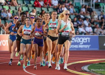 The female runners and sprinters of Team USA