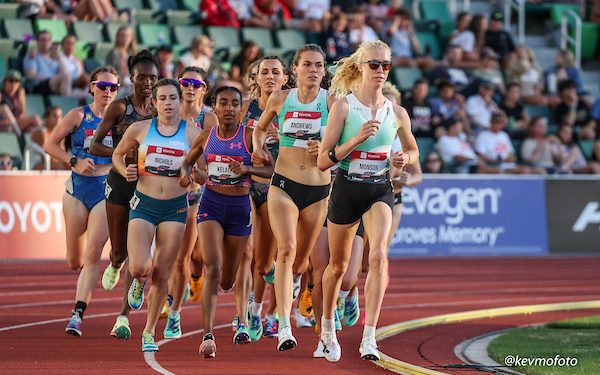 The female runners and sprinters of Team USA