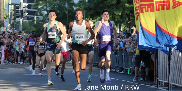 NUGUSE WINS KALAKAUA MERRIE MILE IN ROAD RACE DEBUT