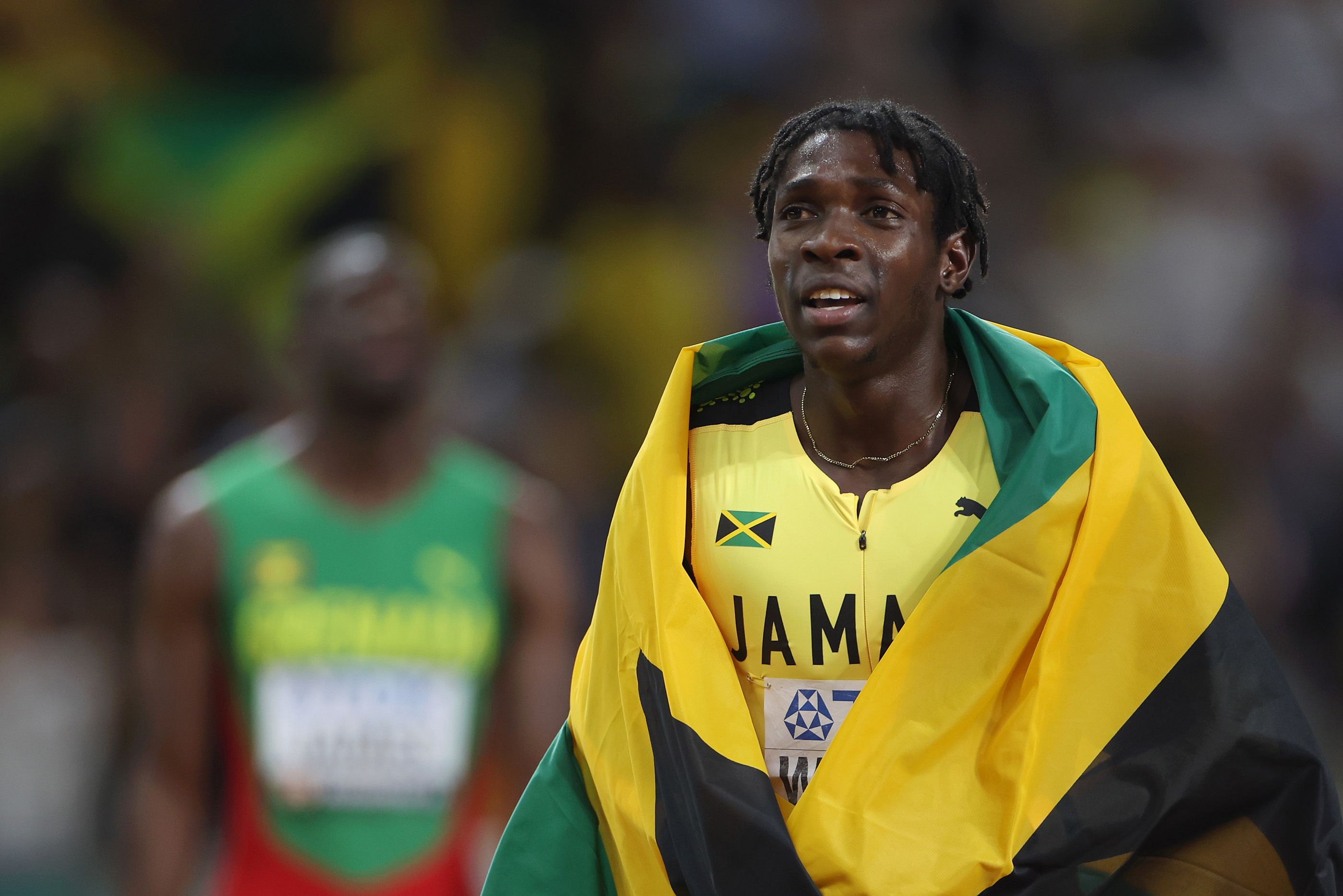 Jamaica's world 400m champion Antonio Watson