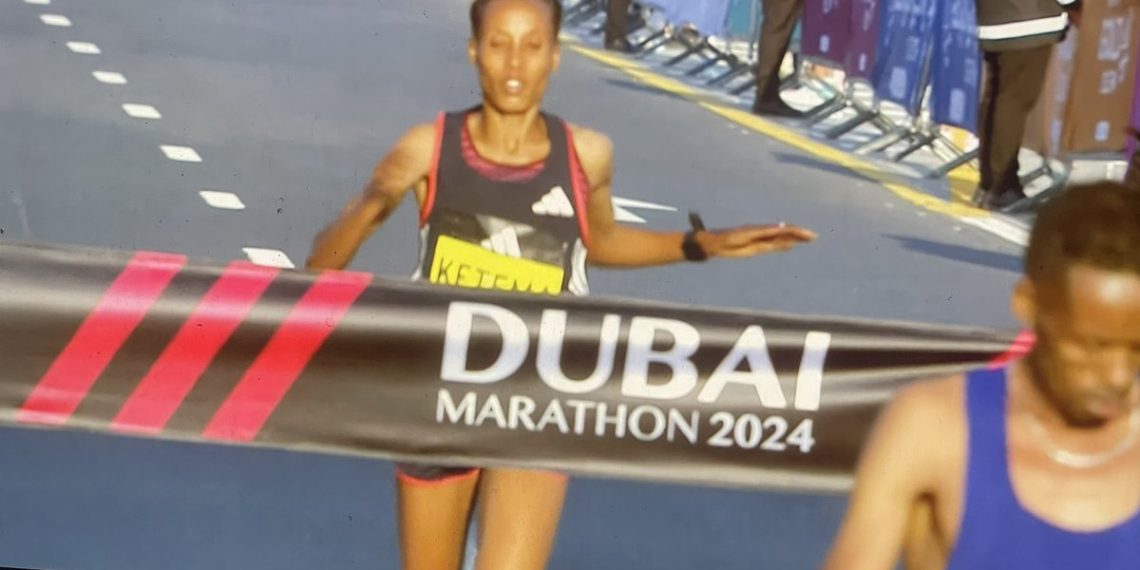 Tigist Ketema breaks debut world record in Dubai, from Race News Service