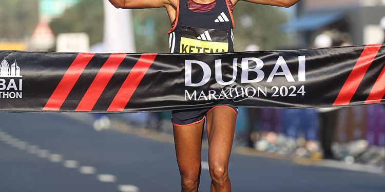 Tigist Ketema breaks debut world record in Dubai, from Race News Service