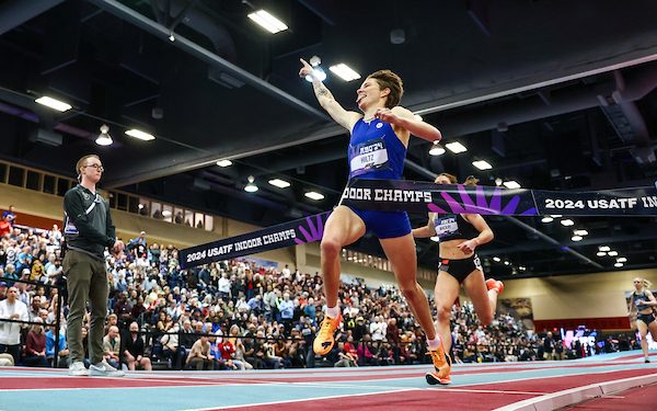 Hiltz, Hoppel Repeat as USATF Indoor Champions