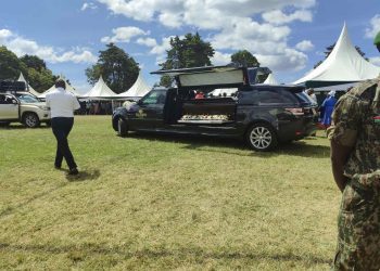 Emotional moments in the convoy of Kelvin Kiptum’s final journey