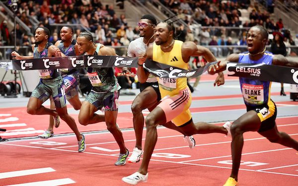 2024 New Balance Indoor Grand Prix: Hull battles St. Pierre, Kessler battles Wightman,  Hollaway impresses and Noah Lyles astounds!