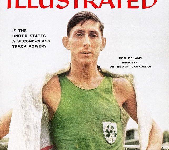 This Day in Track & Field History, February 23, 2024, Ron Delaney, Jim Beatty gets an autograph, by Walt Murphy’s News and Results Service