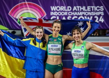 Big first day in Glasgow, Coleman, Crouser both take gold, Lyles takes silver, Jackson takes bronze