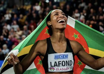 Thea LaFond gives Domenica its first medal at the World Indoors Glasgow 2024!
