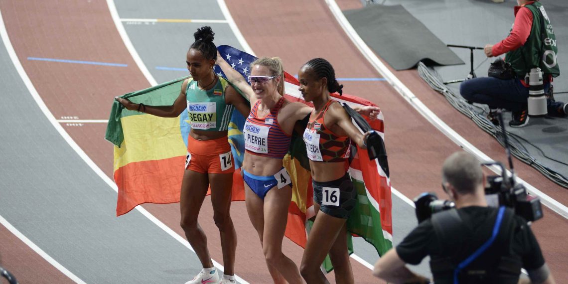 Huge upset in Women’s 3000m, Elle St. Pierre surprises Gudaf Tsegay, Laura Muir gives it her all and finishes fifth