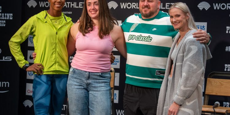 2024 NIKE Pre Classic session 2, The Field Events! Katie Moon, Joe Kovacs, Jorinde Van Klinken and Shaneika Rickets speak on their events!