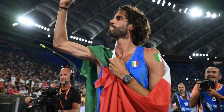 ROMA 2024: The king of the high jump, Gianmarco Tamberi,  delights the president of Italy!