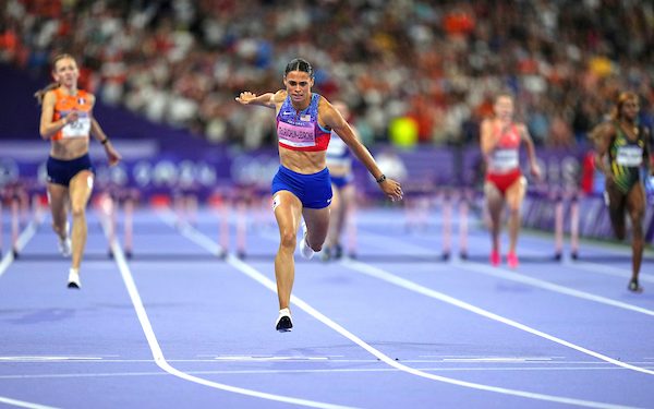 Coffee with Larry, August 8, 2024, Exciting Women’s LJ, Amazing Men’s Jav, Big Upset in Men’s 200m, and Grant gets his gold in 110m hurdles!