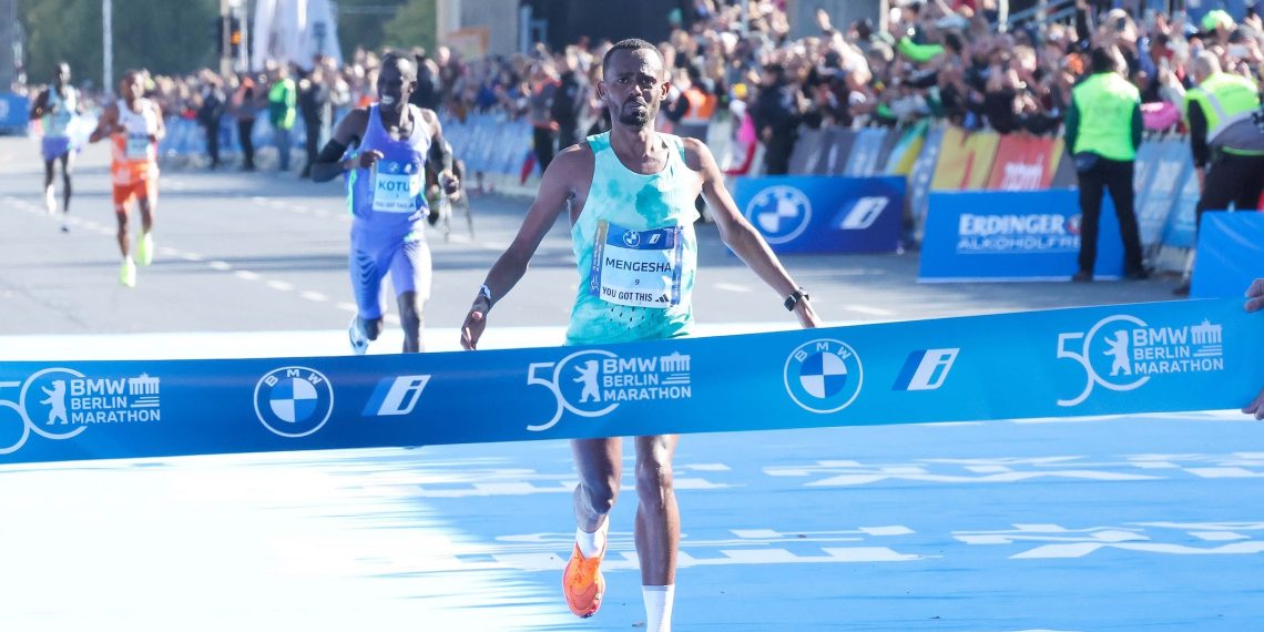 50th BMW BERLIN-MARATHON:   Ethiopians Mengesha and Ketema score double Triumph