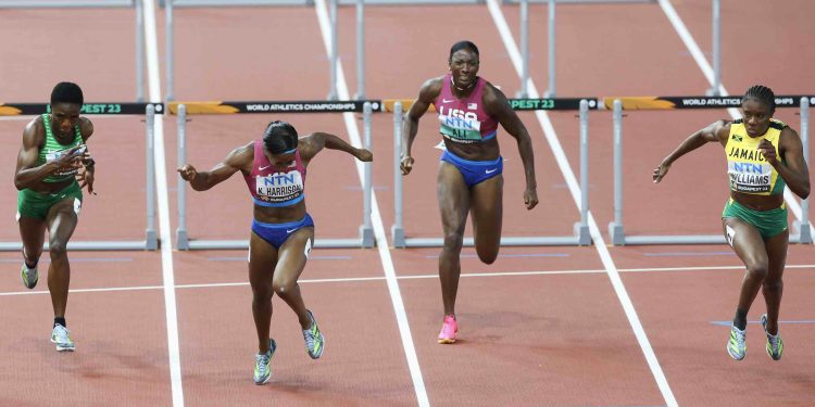 A sideways look at the women’s 100m hurdles