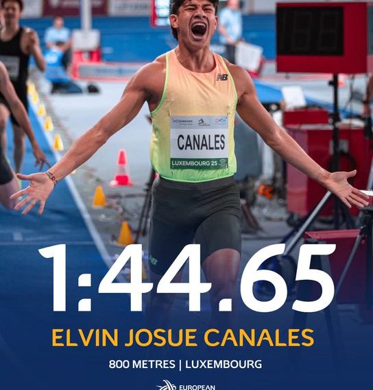 van der Weken 7.07 WL, Szymański 7.41 WL, Canales 1:44.65 WL, Zenoni 4:03.59 WL