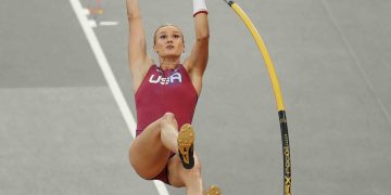 Talking pole vault tactics with Katie Moon