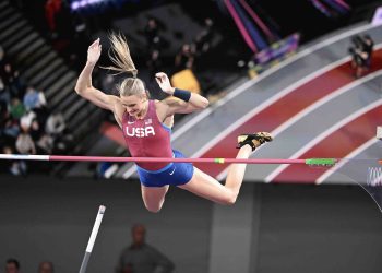 Talking pole vault tactics with Katie Moon