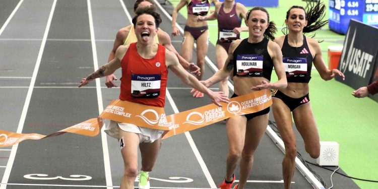 HILTZ, KESSLER SPRINT TO 3000M TITLES AT USATF INDOOR CHAMPIONSHIPS