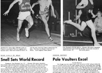 This Day in Track & Field, February 10, Jim Beatty breaks 4 minutes for mile indoors (1962), by Walt Murphy