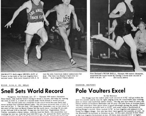 This Day in Track & Field, February 10, Jim Beatty breaks 4 minutes for mile indoors (1962), by Walt Murphy