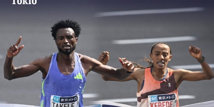 Kebede and Takele run world leading times at the 2025 Tokyo Marathon