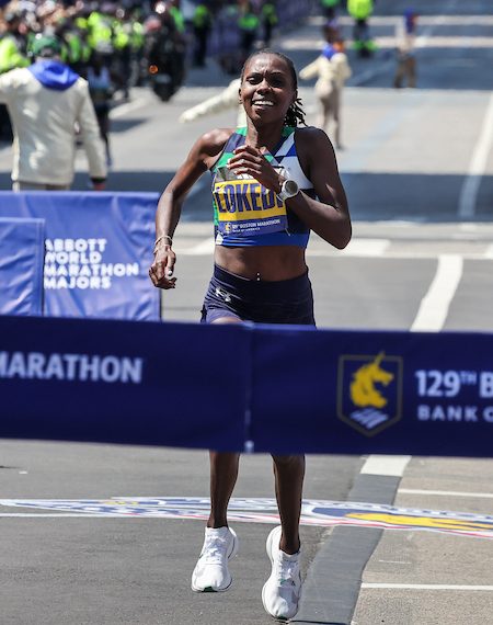KORIR, LOKEDI WIN BOSTON MARATHON IN FAST TIMES