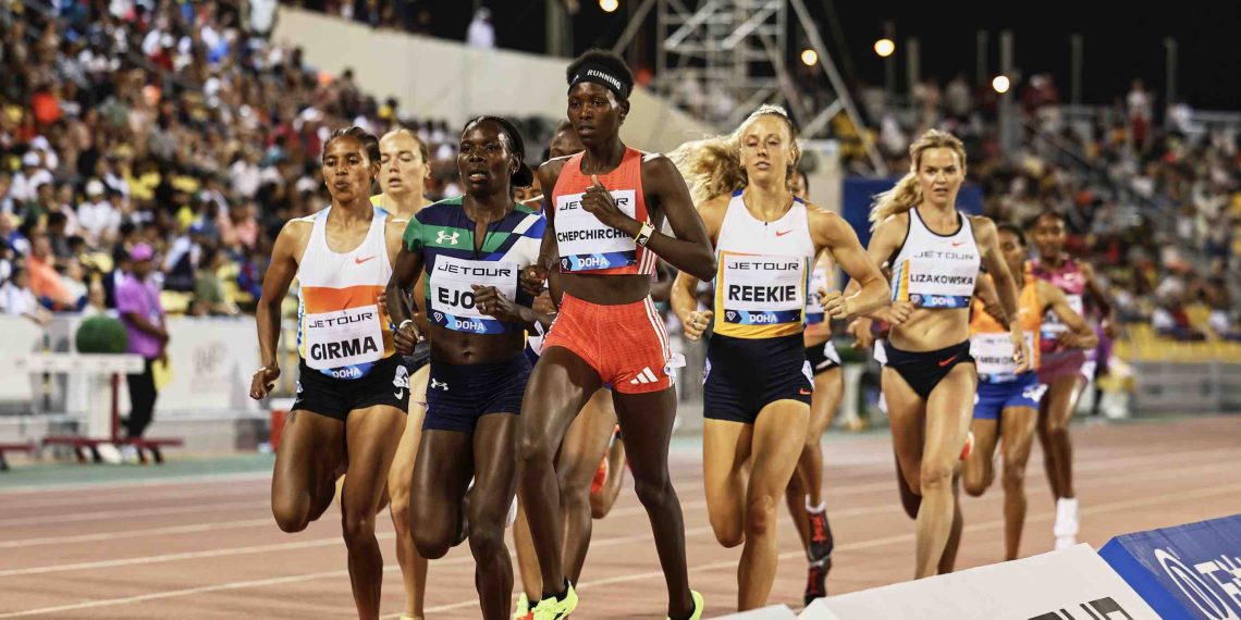 Jemma Reekie third in Doha