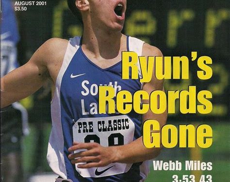 This Day in Track & Field, May 27, Alan Webb runs 3;54.43 for the mile, breaking Jim Ryun’s 36 year old HS record! by Walt Murphy