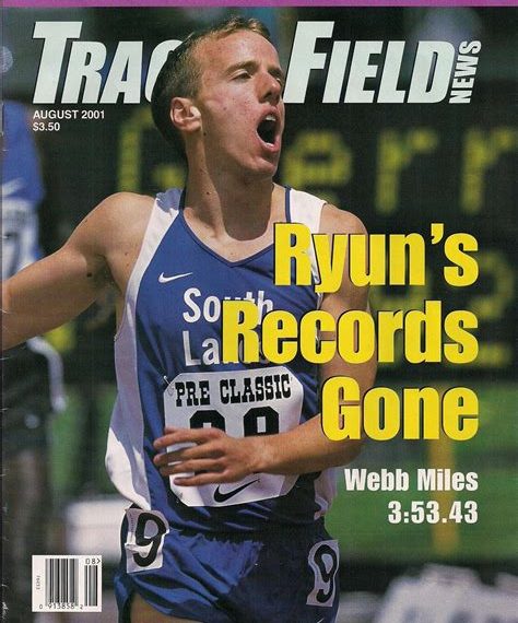 This Day in Track & Field, May 27, Alan Webb runs 3;54.43 for the mile, breaking Jim Ryun’s 36 year old HS record! by Walt Murphy