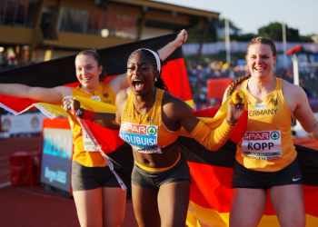 2025 European Athletics U23, Day 1, July 17, 2025,  in Bergen, Norway: Germany Sweeps Women’s Shot Put!
