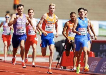 2025 European Athletics U23, in Bergen, Norway, Women’s events: Spain 3:02.02 U23ER, Laros 1:44.36, Sioli 230 (July 20, 2025)